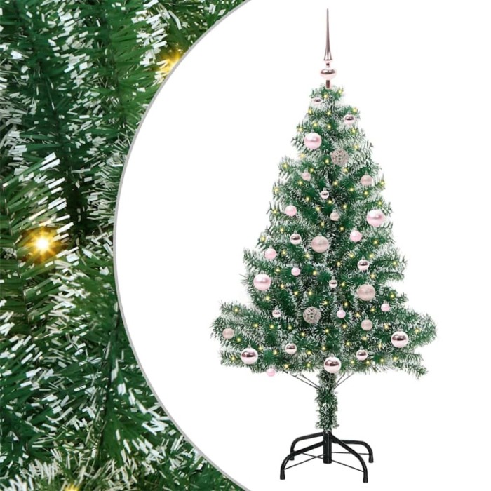 vidaXL Pom de Crăciun artificial cu zăpadă imitată și lumină LED 3396808