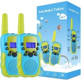 Set 2 buc. statie radio portabila emisie receptie, Walkie Talkie pentru fete si baieti 3-12 ani, 22 Frecvente Canale