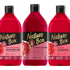 Pachet Promo Nature Box Rodie, Sampon 385 ml + Balsam De Par 385 ml + Gel De Dus 385 ml