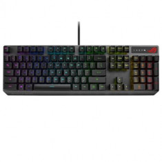 Tastatura Gaming Mecanica ASUS Strix Scope PBT , ROG RX Red, Iluminare RGB (Negru)