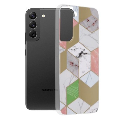 Husa pentru Samsung Galaxy S22 Plus 5G - Techsuit Marble Series - Purple Hex foto