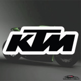 KTM-MODEL 1-STICKERE MOTO - 13 cm. x 4.82 cm.