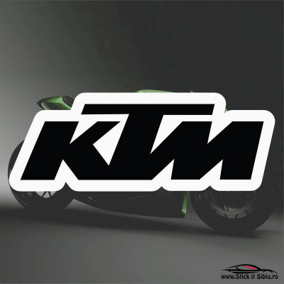 KTM-MODEL 1-STICKERE MOTO - 15 cm. x 5.56 cm. foto