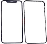 Geam cu Rama si OCA iPhone 11 Negru - Sticla Ecran Telefon