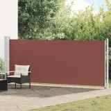 vidaXL Copertină laterală retractabilă de terasă, maro, 600 x 160 cm 313380