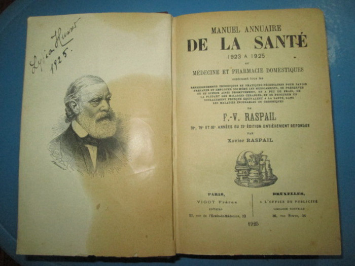 5749-I-Medicina-Farmacie-F.V.Raspail-1925-Manual Anual de Sanatate.