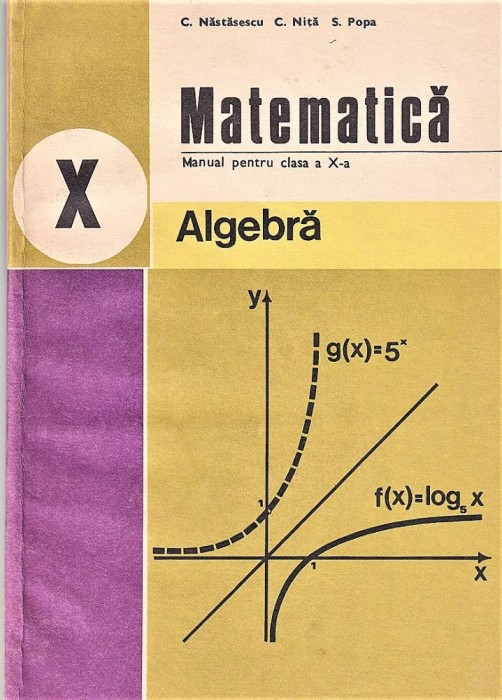 Matematica manual clasa a-X-a C.Nastasescu, C.Nita, S. Popa.