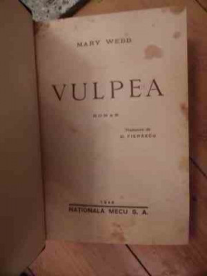 Vulpea - Mary Webb ,535591 foto