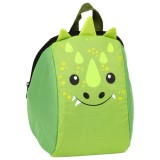 Rucsac verde, de gradinita, pentru copii, Derform, in forma de Dinozaur, PL10DIN