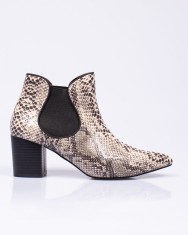 Botine elegante cu animal print pentru femei 22YEL03046 foto