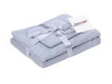 Set 3 prosoape din bumbac Somnart 600 GSM, gri, 30x50, 50x90, 70x140 cm
