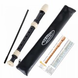 Fluier Classic Cantabile Stellina C Soprano Recorder Baroque Black
