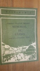 Memorial de razboi august-octombrie 1916- Traian Mosoiu