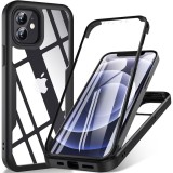 Husa 360&Atilde;&sbquo;&Acirc;&deg; iPhone 12 Techsuit ColorVerse, negru