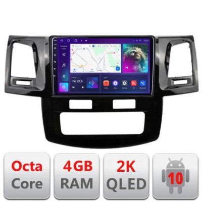 Navigatie Toyota Hilux 2008-2014 C-143 Android Octa Core Ecran 2K QLED GPS 4G 4+32GB 360 KIT-143+EDT-E409-2K CarStore Technology foto
