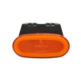 Lampa gabarit laterala ovala LED NEON 12-24V galbena cu suport 105x46mm Breckner Germany