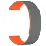 Curea Techsuit W074 pentru Samsung Galaxy Watch Series, 20mm, Gri Portocalie