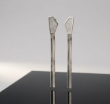 Cumpara ieftin Cercei Lungi Geometrici din Argint 925 cu Franjuri din Lant Snake , 5 cm
