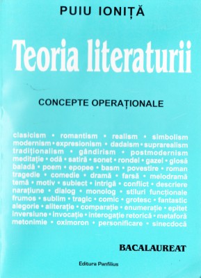 AS - PUIU IONITA - TEORIA LITERATURII: CONCEPTE OPERATIONALE foto