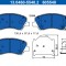 ATE 13.0460-5548.2 set placute frana,frana disc
