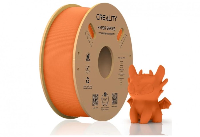 CREALITY HYPER PLA 3D Printer Filament, Orange, Temperatura printare: 200-220