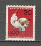 Germania.1964 Olimpiada de vara TOKYO MG.193, Nestampilat