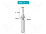 V&Atilde;&cent;rf conic 2mm SHENZHEN BAKON pentru sta&Aring;&pound;ie de lipit
