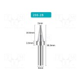 V&Atilde;&cent;rf conic 2mm SHENZHEN BAKON pentru sta&Aring;&pound;ie de lipit