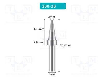 V&amp;Atilde;&amp;cent;rf conic 2mm SHENZHEN BAKON pentru sta&amp;Aring;&amp;pound;ie de lipit foto