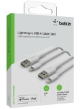 Belkin Lightning To Usb-a Cable 1m (2pk) White