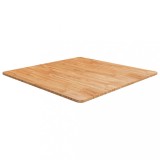 vidaXL Blat masă pătrat maro deschis 80x80x1,5cm lemn stejar tratat