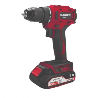 Masina de gaurit cu percutie RDP-PCDI20, 13 mm, 50 Nm, 2 Ah, Raider 030236 foto