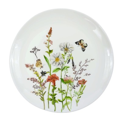 Farfurie intinsa NMP105T, 26 cm, sticla opal, multicolor foto