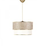 Cumpara ieftin Lustra tavan PWL-1089 E27 Crem-auriu D30x20cm 30x30