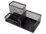 Organizator Birou Metalic Negru