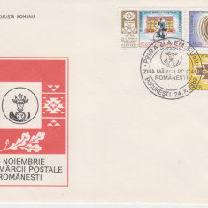 FDCR - Ziua marcii postale romanesti - cu vinieta - LP1082a - an 1983