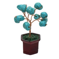 Copac Feng Shui cu pietre turcoaz &amp;#8211; 7.5cm