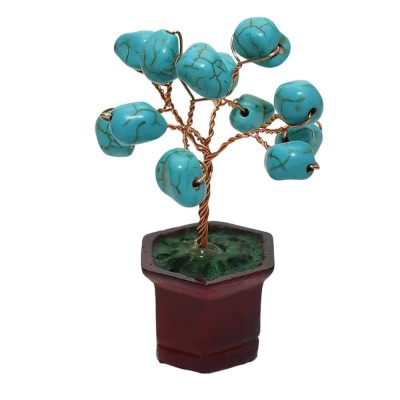 Copac Feng Shui cu pietre turcoaz &amp;amp;#8211; 7.5cm foto