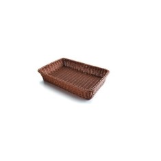 Cos impletit din polyrattan, GN 1/4, 26,5 x 16,2 cm