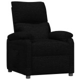 Fotoliu rabatabil, negru, material textil