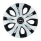Set 4 Capace Roti Top Gri-Negru R17, Compatibil Cu Opel