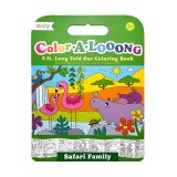 Cumpara ieftin Album de colorat cu lungime 1,5 m - fata-verso, Color-A-Looong - Expeditie Safari