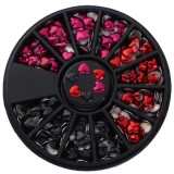 Decorațiuni nail art &ndash; inimioare, 3 culori