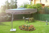 Umbrela de soare, 2.2 m x 2.2 m, Bej, stalp din otel, Fara talpa de granit