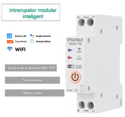 Intrerupator inteligent WIFI 16A TUYA foto