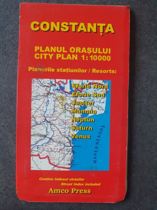 Harta orasului Constanta si planurile statiunilor, anii 2000