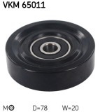 SKF VKM 65011 rola intinzator,curea transmisie