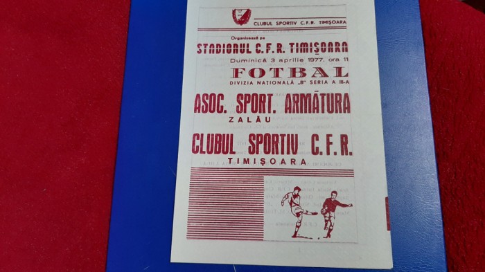 program CFR Timisoara - Armatura Zalau