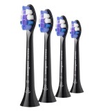 Rezerve PHILIPS Sonicare S4 Sensitive HX6054 88, Pachet de 4 capete, Negru, L x A x I (mm) 60x25.7x230.5