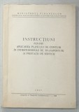 INSTRUCTIUNI PENTRU APLICAREA PLANULUI DE CONTURI IN INTREPRINDERILE DE TRANSPORTURI SI PRESTARI SERVICII , 1957